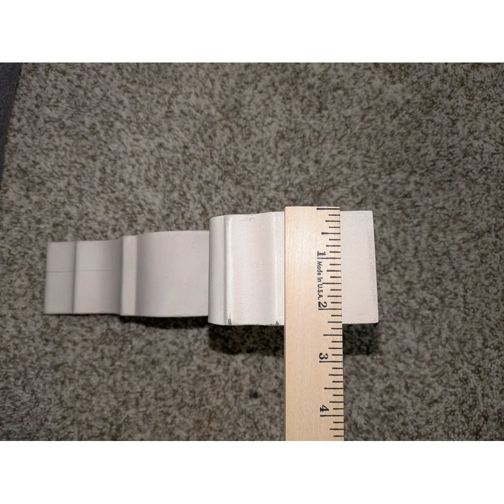 Pair of Distressed White Scroll Vintage inspired Corbels‎ Shelf Brackets